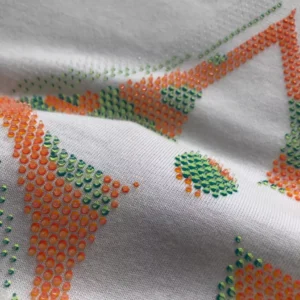 LV Monogram Flower 3D Gradient Print T-Shirt in White - LRT71