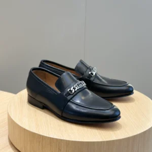 GC Men's Leather Loafers With Interlocking G - RG02