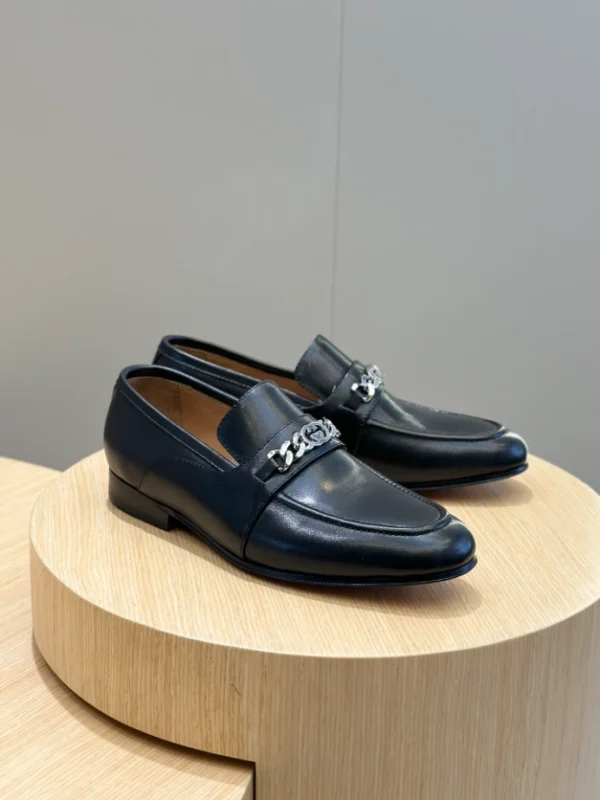 GC Men's Leather Loafers With Interlocking G - RG02