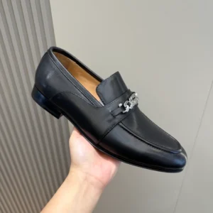 GC Men's Leather Loafers With Interlocking G - RG02