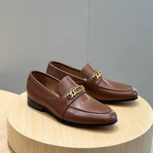 Gc Men's Leather Loafers With Interlocking G - RG01