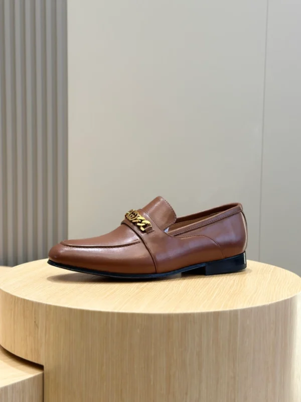 Gc Men's Leather Loafers With Interlocking G - RG01