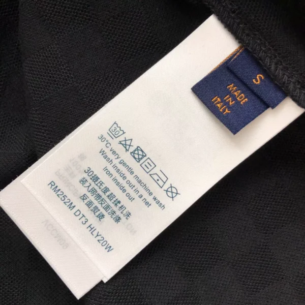LV Embellished Damier Piqué T-Shirt in Black - LRT81