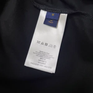 LV Embellished Damier Piqué T-Shirt in Black - LRT81