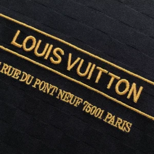 LV Embellished Damier Piqué T-Shirt in Black - LRT81