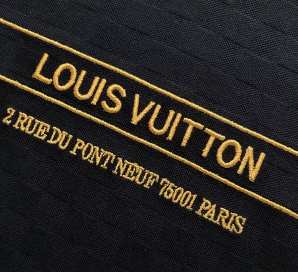 LV Embellished Damier Piqué T-Shirt in Black - LRT81