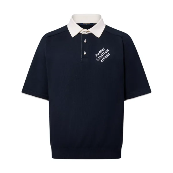 LV Embroidered Short-Sleeved Cotton Blend Polo Shirt - LRT105