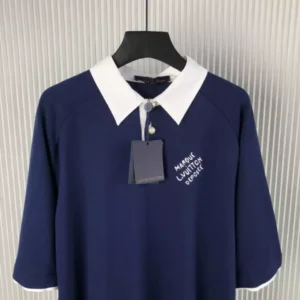 LV Embroidered Short-Sleeved Cotton Blend Polo Shirt - LRT105