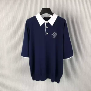 LV Embroidered Short-Sleeved Cotton Blend Polo Shirt - LRT105