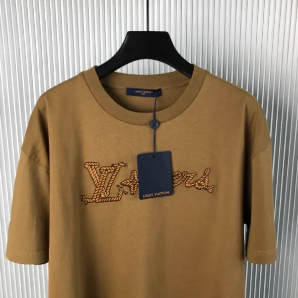 LV Embroidered Signature Cotton T-Shirt - LRT77