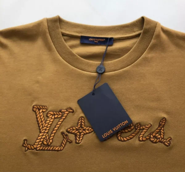 LV Embroidered Signature Cotton T-Shirt - LRT77