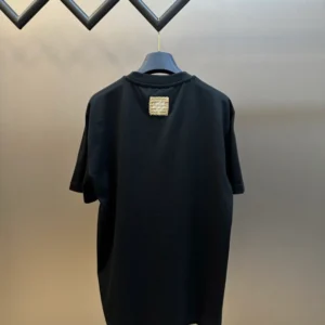 LV Embroidered Signature T-Shirt in Black - LRT99