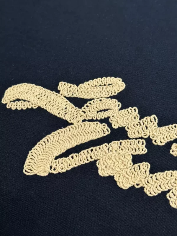 LV Embroidered Signature T-Shirt in Black - LRT99