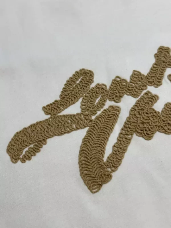 LV Embroidered Signature T-Shirt in White - LRT100