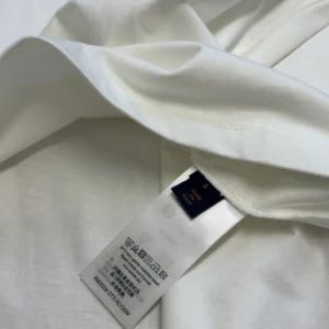 LV Embroidered Signature T-Shirt in White - LRT100