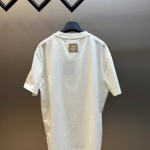 LV Embroidered Signature T-Shirt in White - LRT100