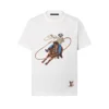 LV Graphic Embroidered Cotton T-Shirt - LRT76