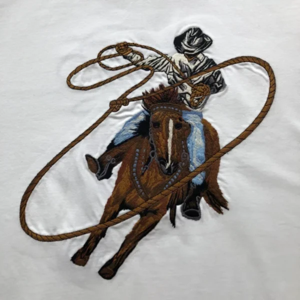 LV Graphic Embroidered Cotton T-Shirt - LRT76