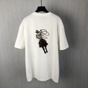 LV Graphic Embroidered Cotton T-Shirt - LRT76
