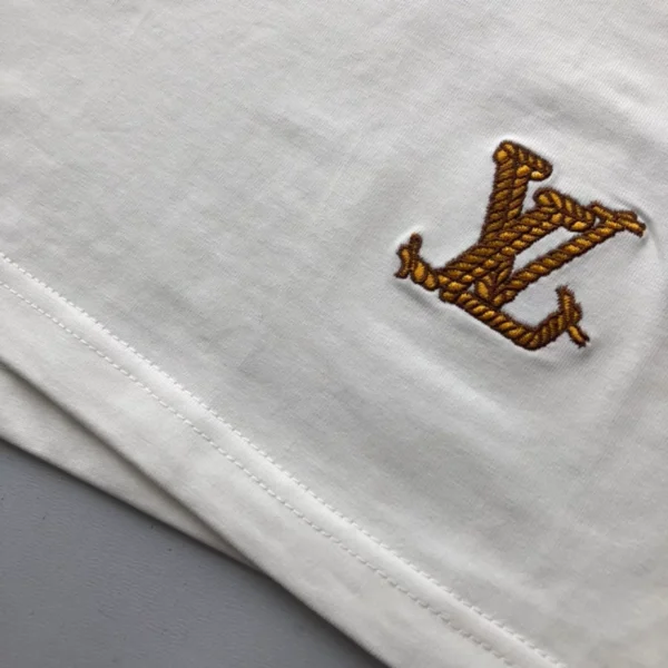 LV Graphic Embroidered Cotton T-Shirt - LRT76