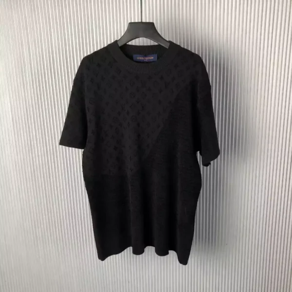 LV Graphic Jacquard Short-Sleeved Crewneck - LRT103