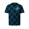 LV Jacquard Damier Short-Sleeved Cotton Crewneck - LRT79