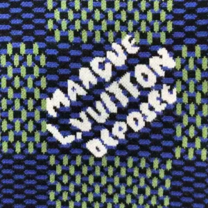 LV Jacquard Damier Short-Sleeved Cotton Crewneck - LRT79