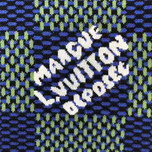 LV Jacquard Damier Short-Sleeved Cotton Crewneck - LRT79