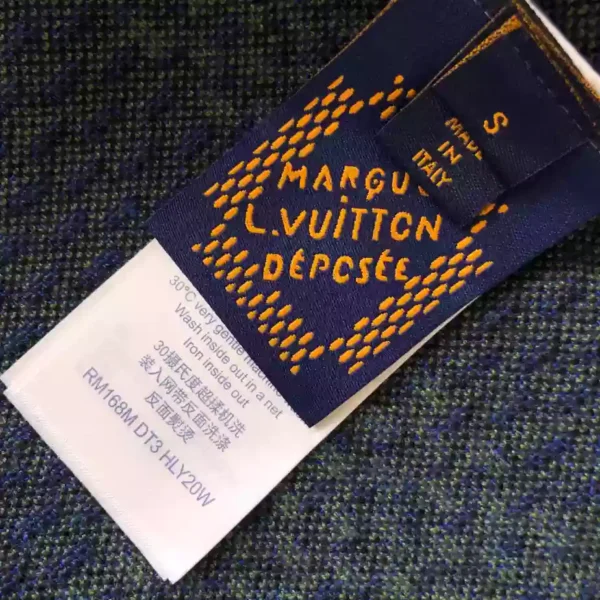 LV Jacquard Damier Short-Sleeved Cotton Crewneck - LRT79