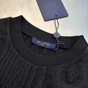 LV Jersey Jacquard T-Shirt in Black - LRT92