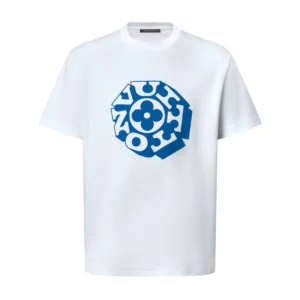 LV Printed Signature T-Shirt in White - LRT89