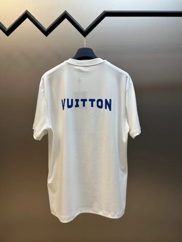 LV Printed Signature T-Shirt in White - LRT89