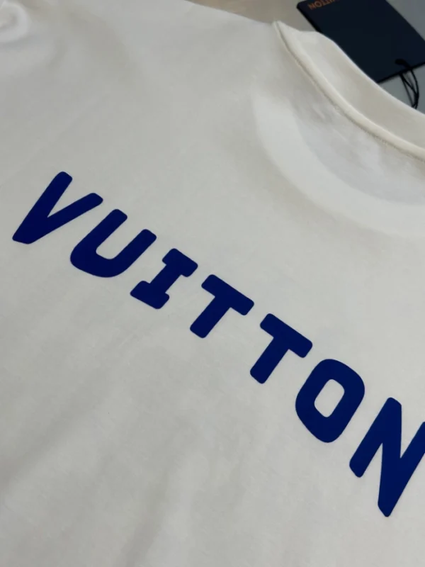 LV Printed Signature T-Shirt in White - LRT89