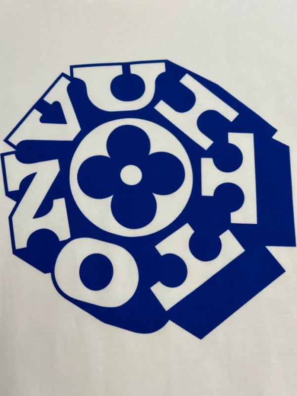 LV Printed Signature T-Shirt in White - LRT89