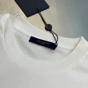 LV Printed Signature T-Shirt in White - LRT89