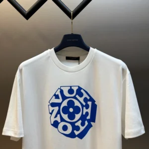 LV Printed Signature T-Shirt in White - LRT89