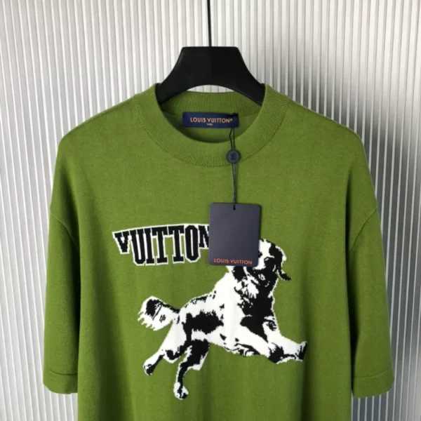 LV Short-Sleeved Cotton Crewneck - LRT74