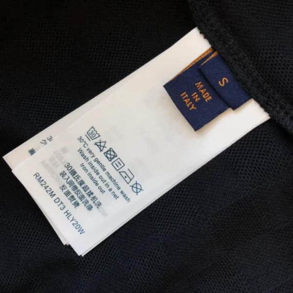 LV Signature Patch Cotton T-Shirt in Black - LRT84