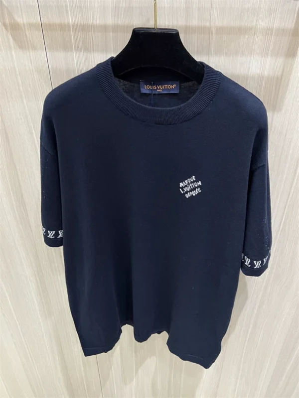 LV Signature Short-Sleeved Cotton Crewneck - LRT96