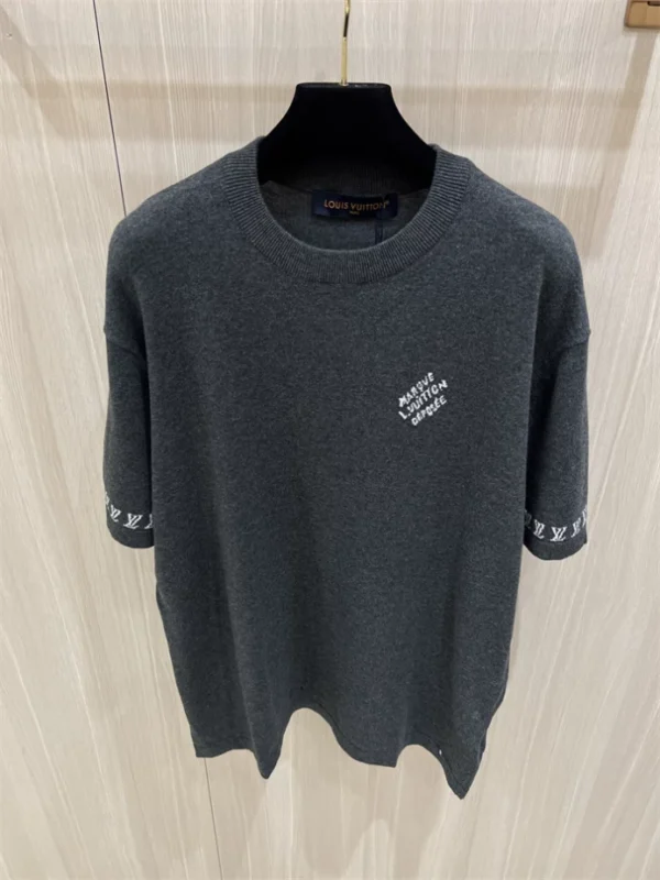 LV Signature Short-Sleeved Cotton Crewneck - LRT97