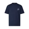 LV Signature Short-Sleeved Cotton Crewneck in Blue - LRT106