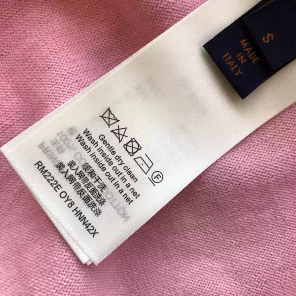 LV Signature Short-Sleeved Cotton Crewneck in Pink - LRT104