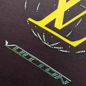 LV Washed Embellished Cotton T-Shirt- LRT72