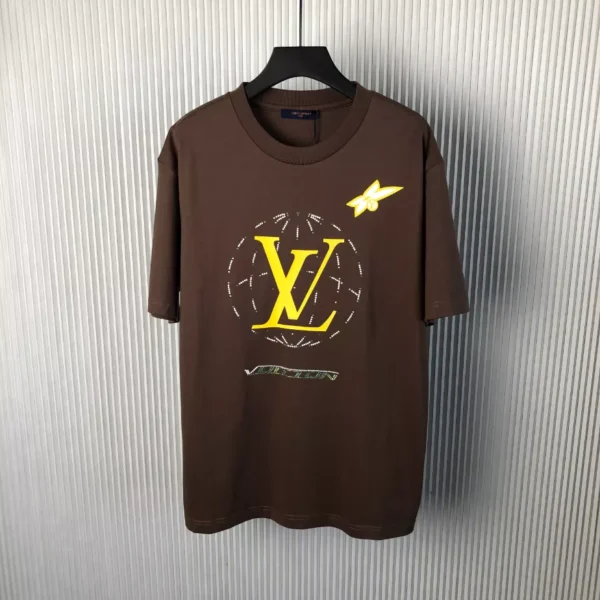 LV Washed Embellished Cotton T-Shirt- LRT72
