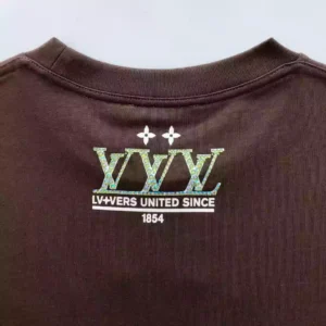 LV Washed Embellished Cotton T-Shirt- LRT72