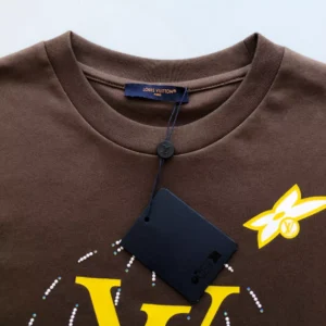 LV Washed Embellished Cotton T-Shirt- LRT72
