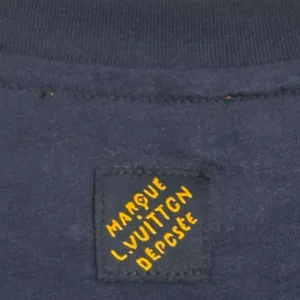 LV Embroidered T-Shirt in Blue - LRT115