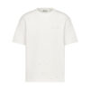 Christian Dior Couture T-Shirt, Relaxed Fit White Distressed-Effect Cotton Jersey - DRT12
