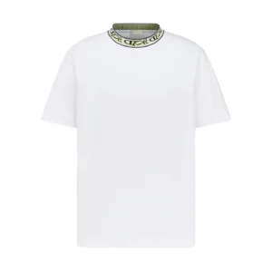 DIOR AND LEWIS HAMILTON T-Shirt Relaxed Fit White Cotton Jersey - DRT07