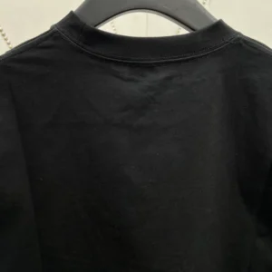 Dior And Lewis Hamilton T-Shirt Relaxed Fit Black Slub Cotton Jersey - DRT02